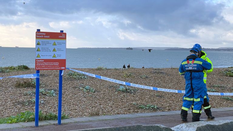 Police close beach after body found on shore