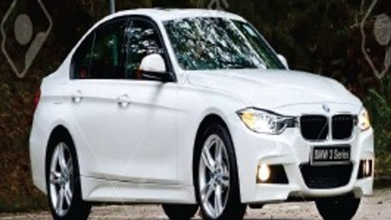 Stock image of a white BMW 320 - the car owned by Aaron Pennington. Pic: Massachusetts State Police 