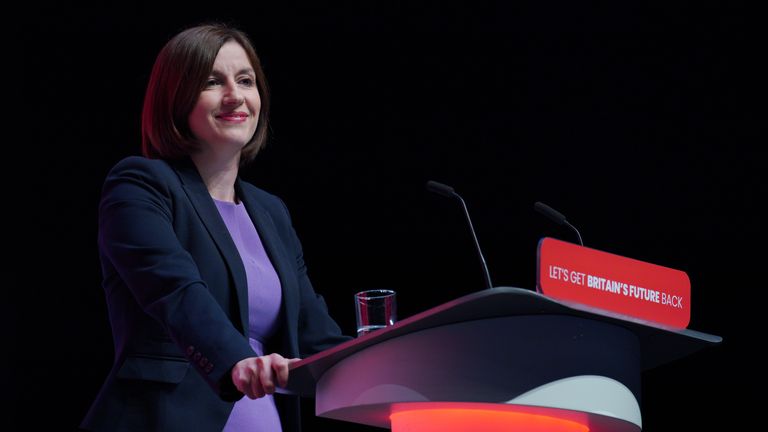 Shadow education secretary Bridget Phillipson speaking during the Labour Party Conference in Liverpool. Picture date: Wednesday October 11, 2023.

