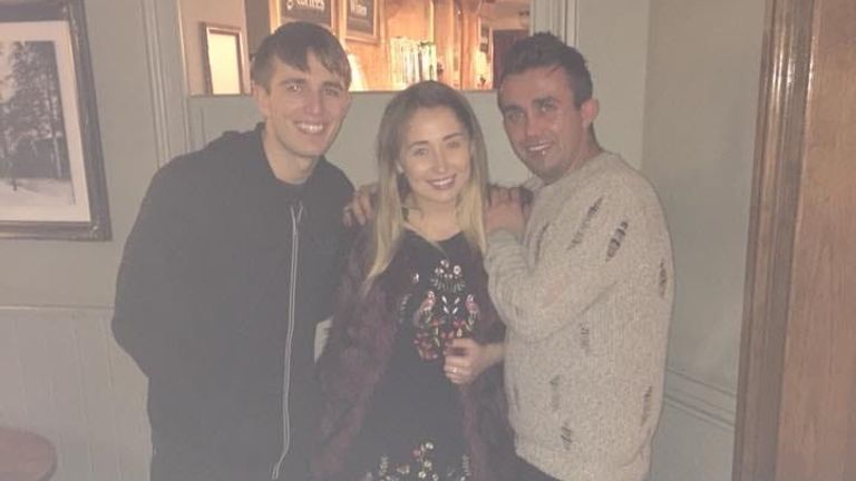 (L-R) Carl with his sister Rebecca and brother Wesley. Pic: Merseyside Police