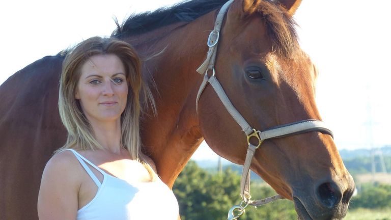 Chloe Harding and her horse, Annie