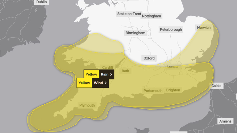 Weather warnings every day until Thursday as Storm Ciaran approaches