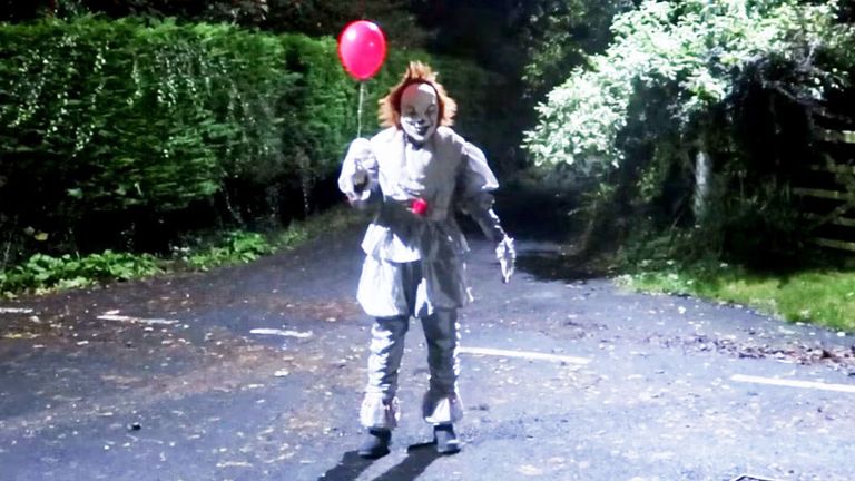 The Skelmorlie clown. Pic: Cole Deimos Facebook