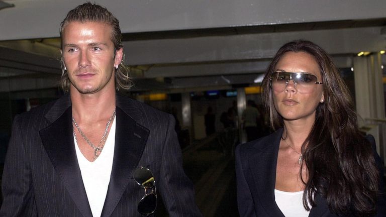 David and Victoria Beckham in 2003