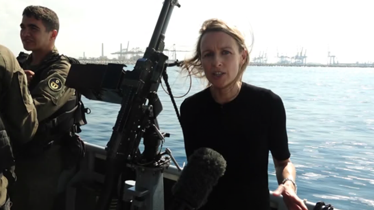 Deborah Haynes reports from southern Israel, on board of a Israeli navy vessel that&#39;s out at sea 24 hours a day, seven days a week.