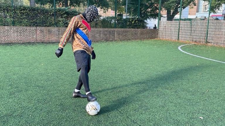 Masked rapper Dide claims to be a Premier League footballer