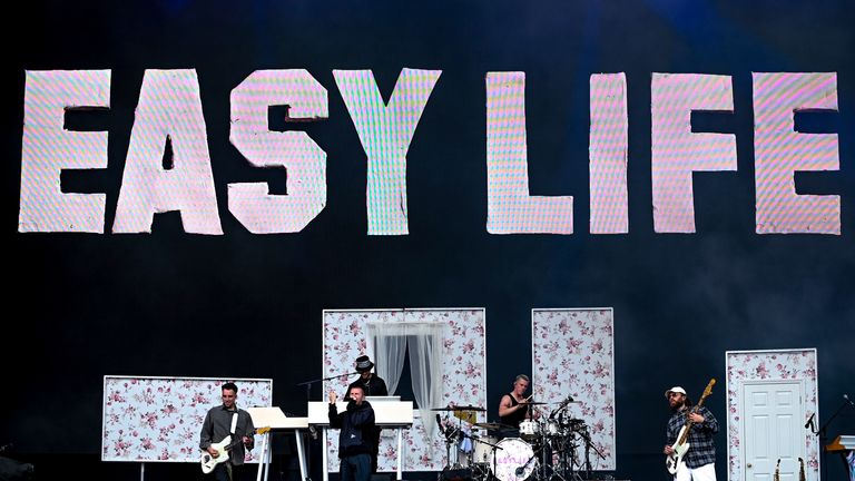 The band performing at Leeds Festival in August Pic: AP