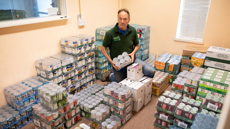 Warehouse manager of the Trussell Trust Southend foodbank, Simon Carter 