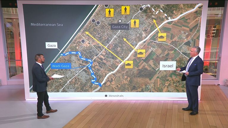 Military analyst Sean Bell says Israel faces a &#34;major conundrum&#34; should it launch its expected ground offensive in Gaza.

He says that &#34;the major unknown and the major risk&#34; for the IDF is the network of underground tunnels which Hamas has been investing in for decades. 
