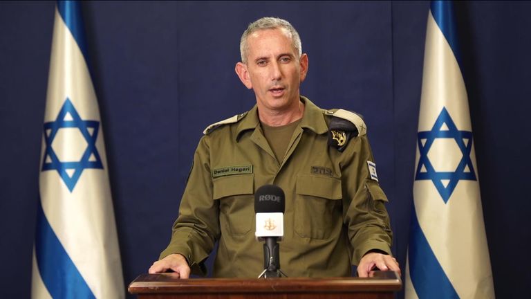 Rear Admiral Daniel Hagari of the Israel Defence Forces