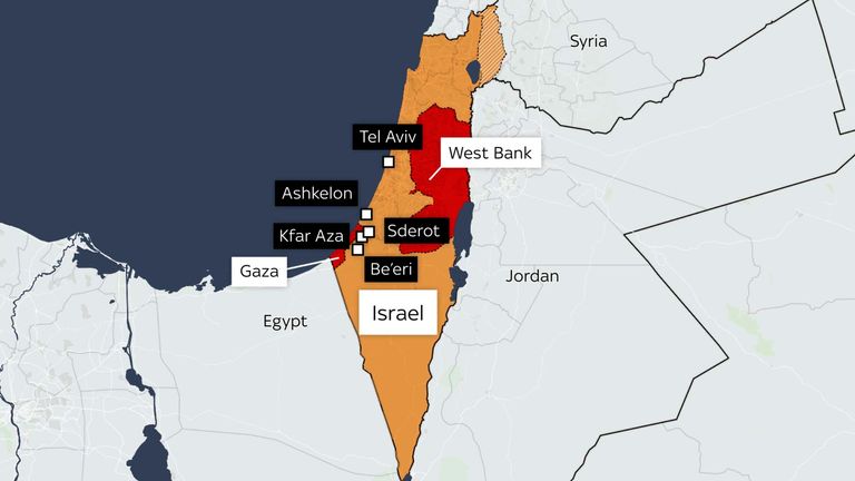 Israel-Hamas war: The latest conflict in maps | World News | Sky News