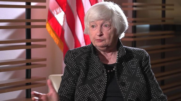 Janet Yellen says US will not accept cheap Chinese imports | US News | Sky News
