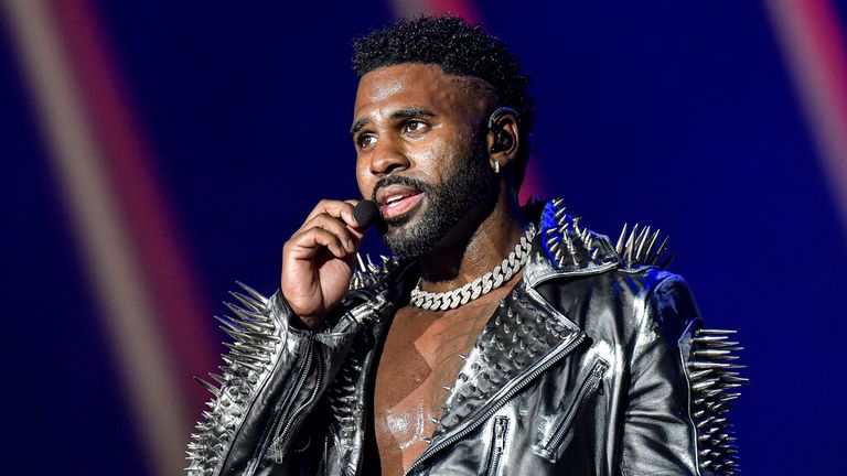 Derulo on stage in Rio, September 2022. Pic: AP