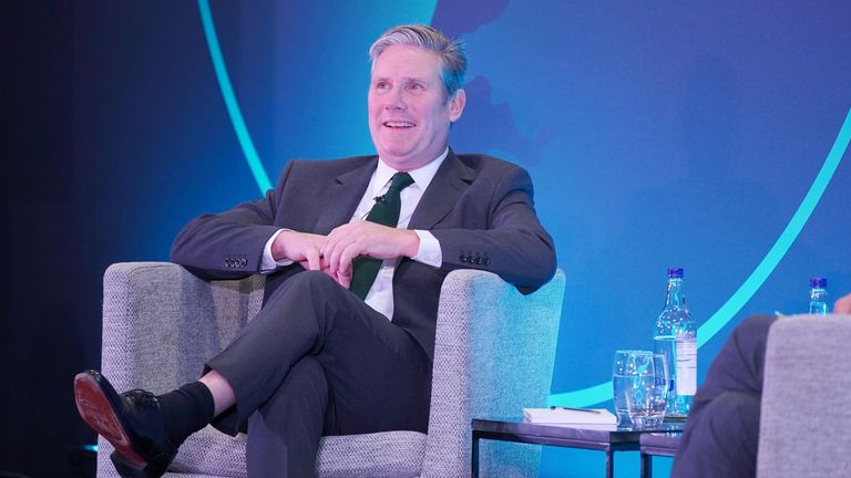 Keir Starmer attending Labour's Business Forum during the Labour Party conference