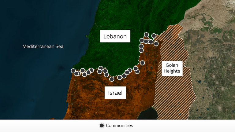 Israel has evacuated 28 towns along the Lebanese border 