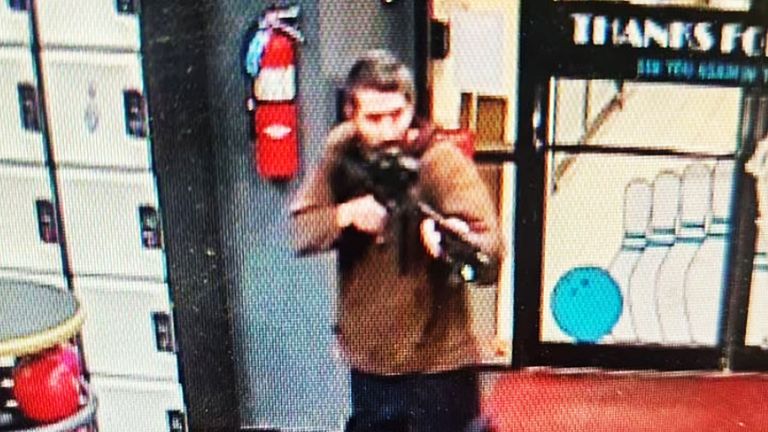 Police have released images of the suspect.
Pic: Androscoggin County Sheriff&#39;s Office