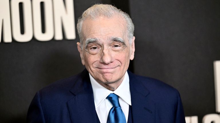 Scorsese attends the Killers of the Flower Moon premiere in New York. Pic: AP