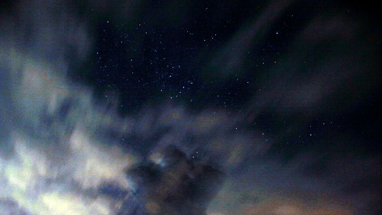 Image taken by an astronomer searching the night sky for Orionid meteors in Bulgaria