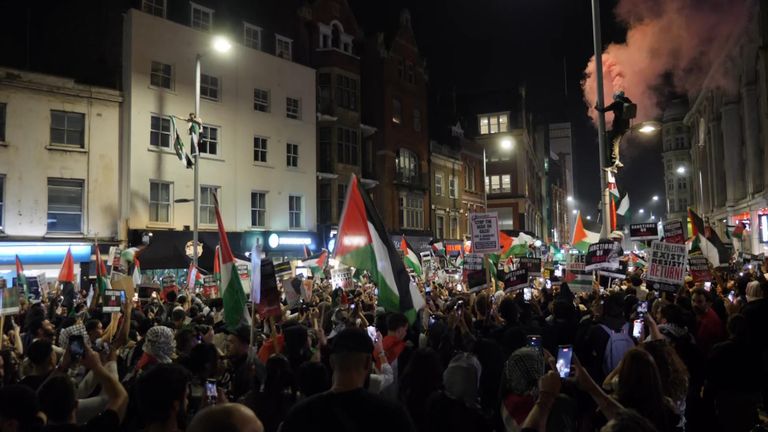 Protest outside Israeli embassy