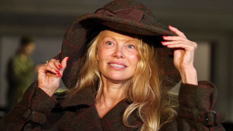 Pamela Anderson attends designer Andreas Kronthaler&#39;s Spring/Summer 2024 Women&#39;s ready-to-wear collection show for fashion house Vivienne Westwood, during Paris Fashion Week in Paris, France, September 30, 2023. REUTERS/Johanna Geron