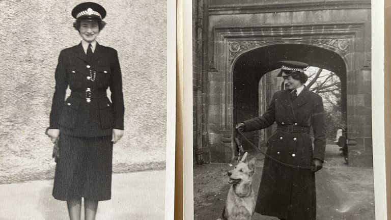 Mary d&#39;Arcy Kincaid broke gender barriers when she applied to become a trained driver for the force. Pic: Police Scotland