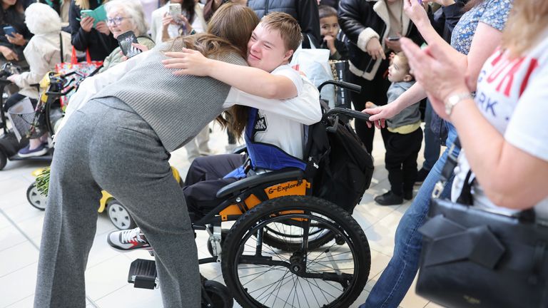 News The Princess of Wales hugs a smartly-wisher in a wheelchair in the course of a issue about with to the Vsi Razom Group of workers Hub in the Lexicon having a be conscious centre in Bracknell, Berkshire, to hear about the work the organisation has been doing to support those who hold arrived in the local residing from Ukraine because of this of the continuing battle. Portray date: Wednesday October 4, 2023.