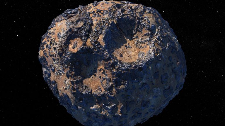 Illustration of the Psyche asteroid. Pic: NASA/JPL-Caltech/ASU