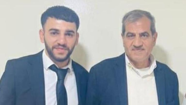 Ibrahim Al-Wadi (64) and his son Ahmed Al-Wadi (26), who were killed during a settler attack on a funeral in Qusra, West Bank, on 12 October 2023.
