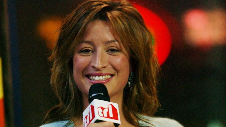 Rebecca Loos appearing on MTV's TRL in November 2004