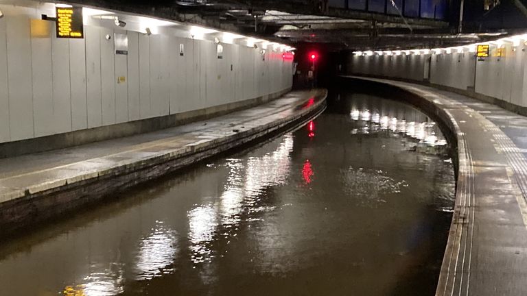 Major Flooding In Scotland As Motorists Airlifted To Safety After   Skynews Scotland Rain Trains 6313511 