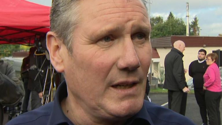 Sir Keir Starmer thanks the people of South Lanarkshire for voting in the Labour candidate Michael Shanks