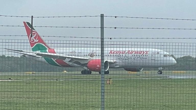 Stansted Airport RAF jets intercept Kenya Airways flight diverted