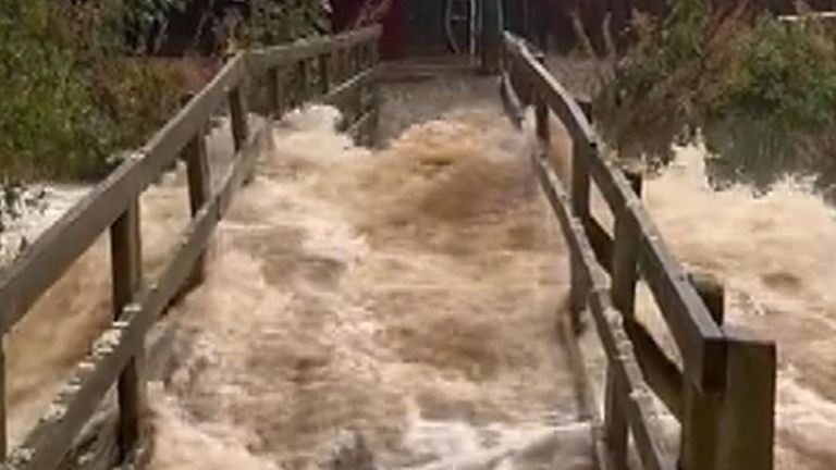 River floods near Brechin