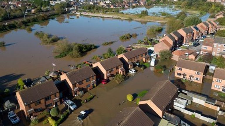 Flooding hit Retford in Nottinghamshire as Storm Babet lashed the UK 