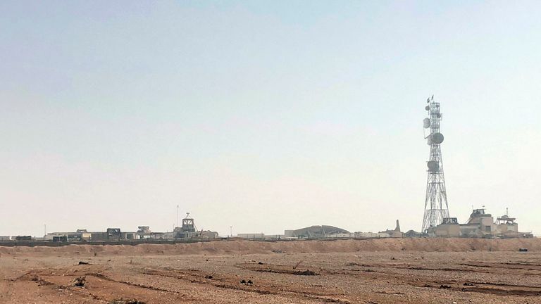 The al Tanf military outpost in southern Syria. File pic