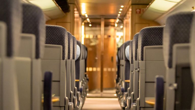 the comfortable seats of the german fast train. Pic: iStock