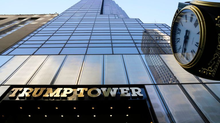 FILE ...Trump Tower is shown in this photo, in New York, March 21, 2023. New York Judge Arthur Engoron, ruling in a civil lawsuit brought by New York Attorney General Letitia James, found that Trump and his company deceived banks, insurers and others by massively overvaluing his assets and exaggerating his net worth on paperwork used in making deals and securing loans. (AP Photo/Seth Wenig, File)