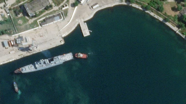 Admiral Essen taken on 19th June in Sevastopol. Pic: Planet Labs PBC