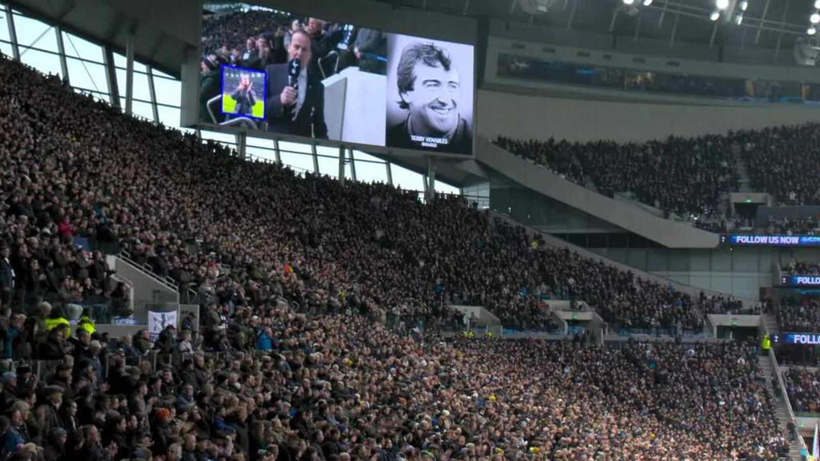 Applause at Spurs for Terry Venables who has died aged 80 | UK News ...