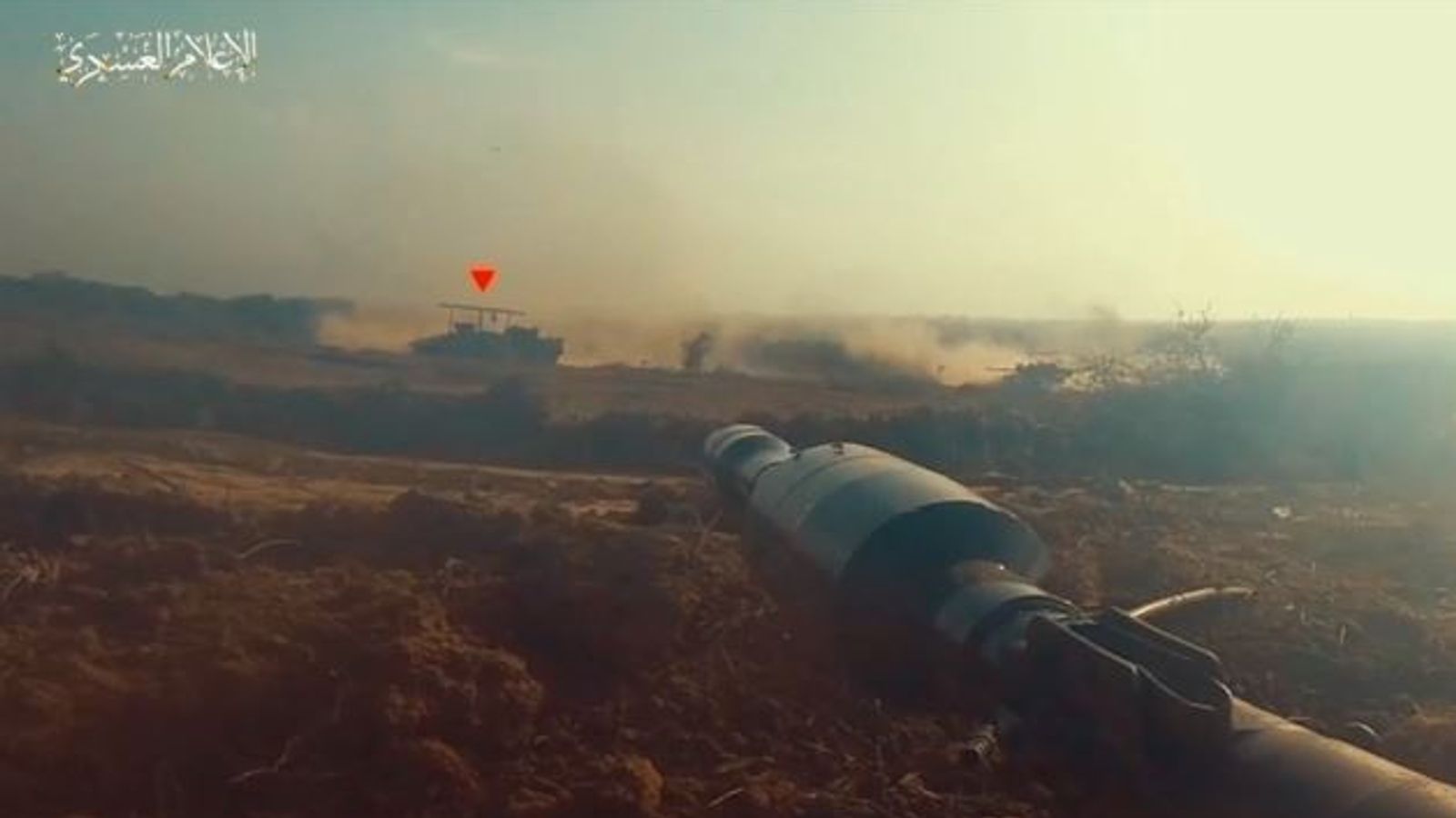 Israel-Gaza war: New Hamas video purportedly shows militants targeting tank - as IDF says its troops 'at gates of Gaza City'