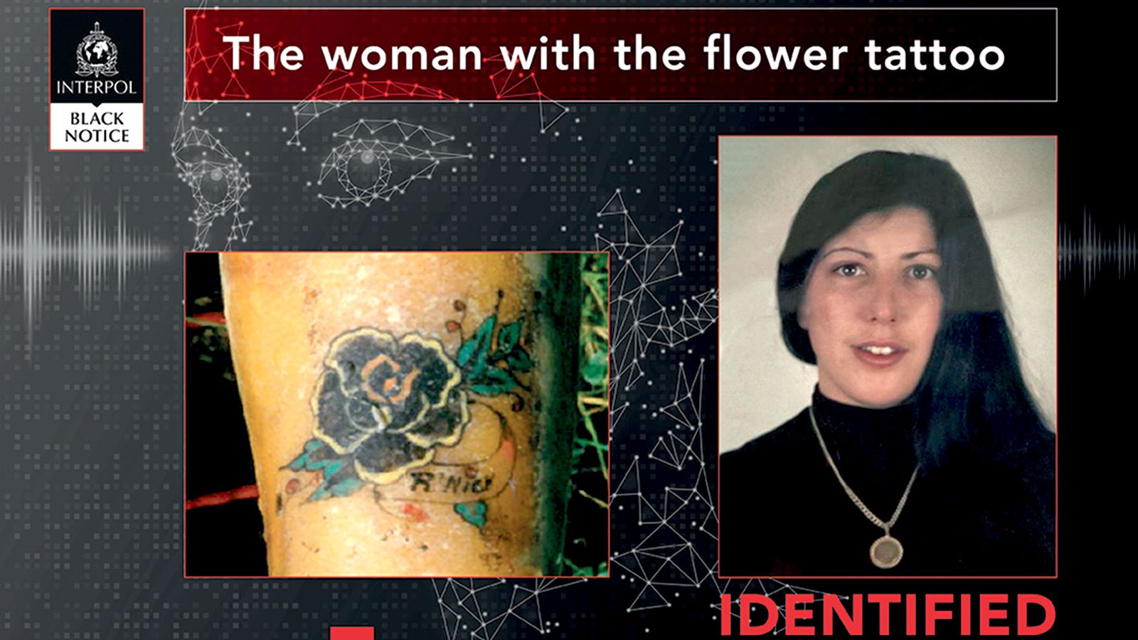 Rita Roberts 'Woman with the flower tattoo' identified 31 years after