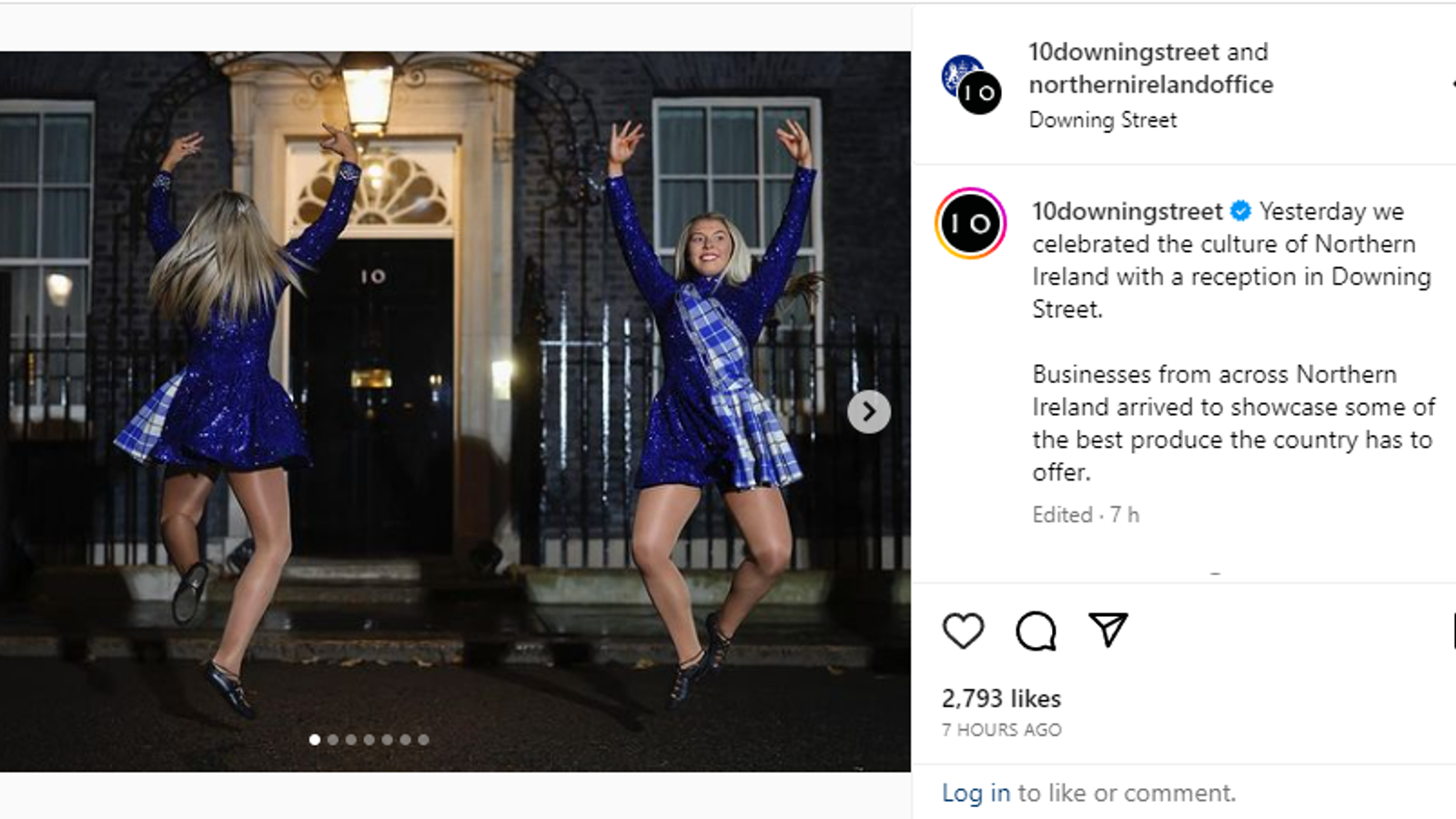 Downing Street admits to 'unfortunate mistake' after Irish tricolour displayed on Instagram post celebrating Northern Ireland
