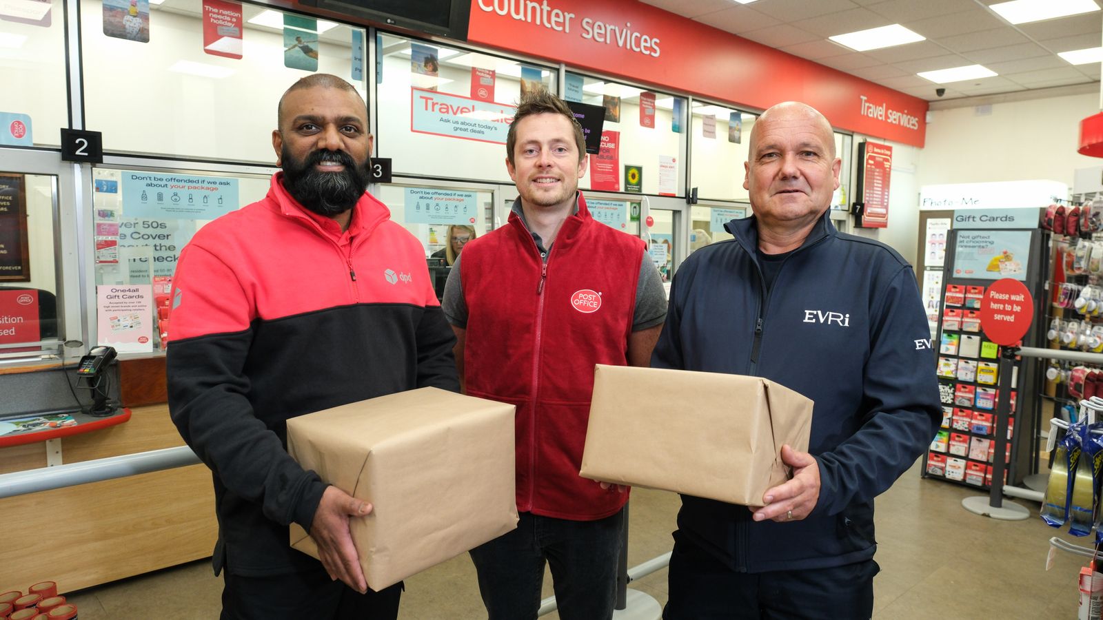 Post Office to offer DPD and Evri parcel delivery options to customers