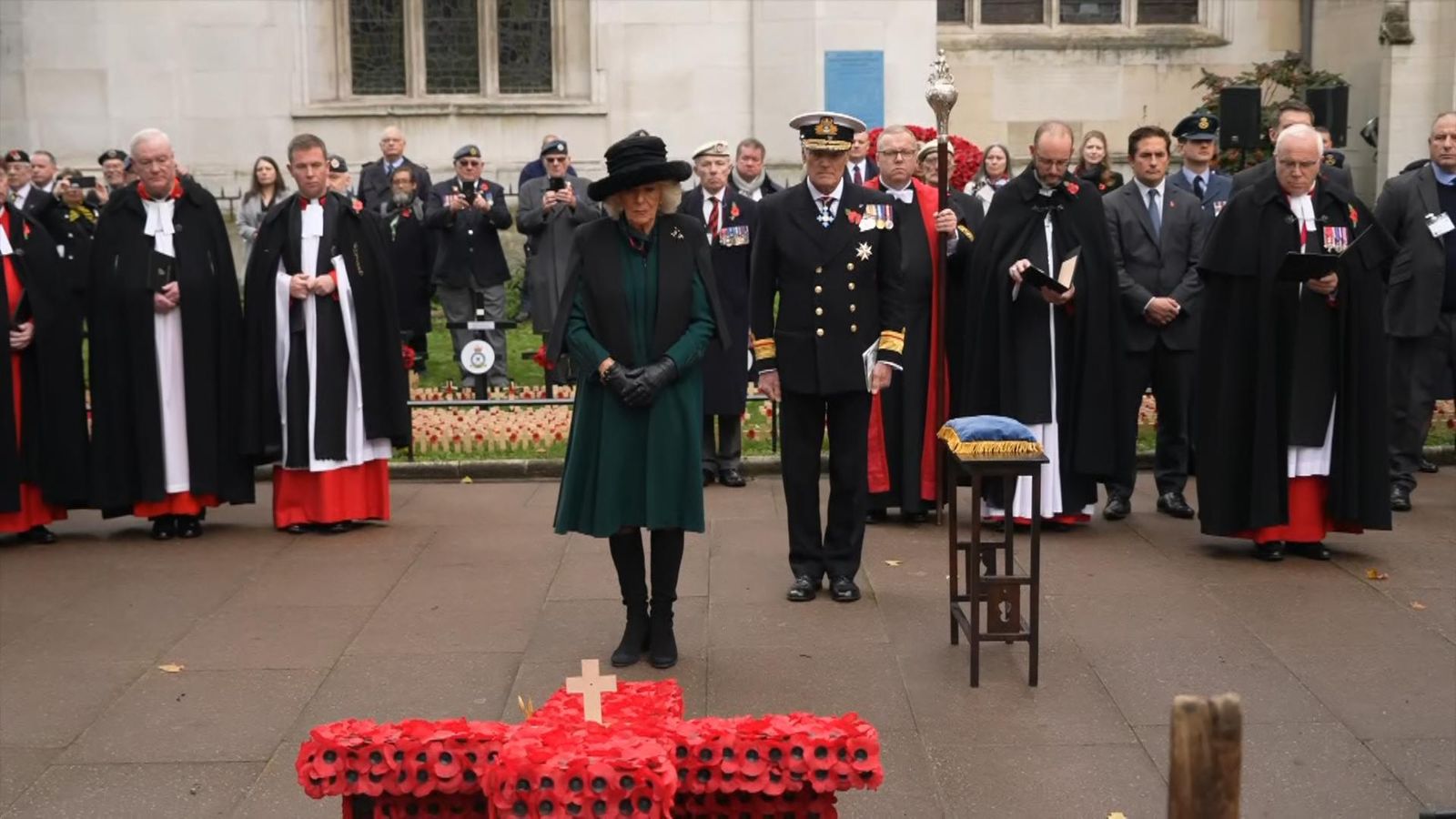 Queen Camilla Attends Opening Of Field Of Remembrance At Westminster ...