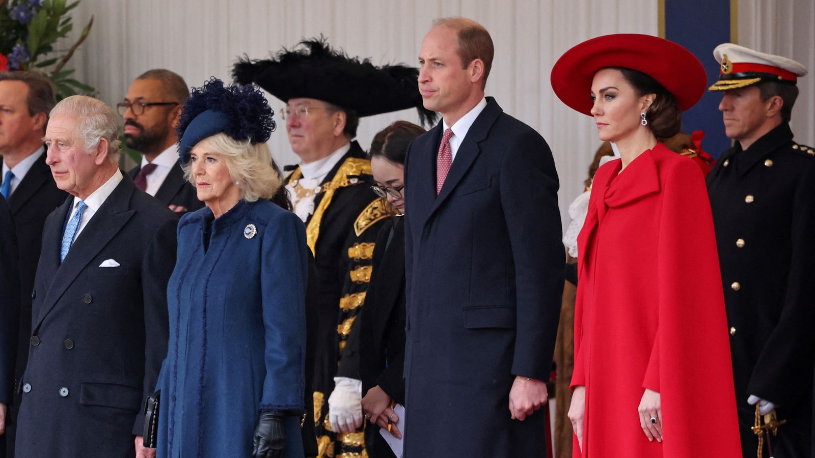 Принцът и принцесата на Уелс бяха изпратени да поздравят президента