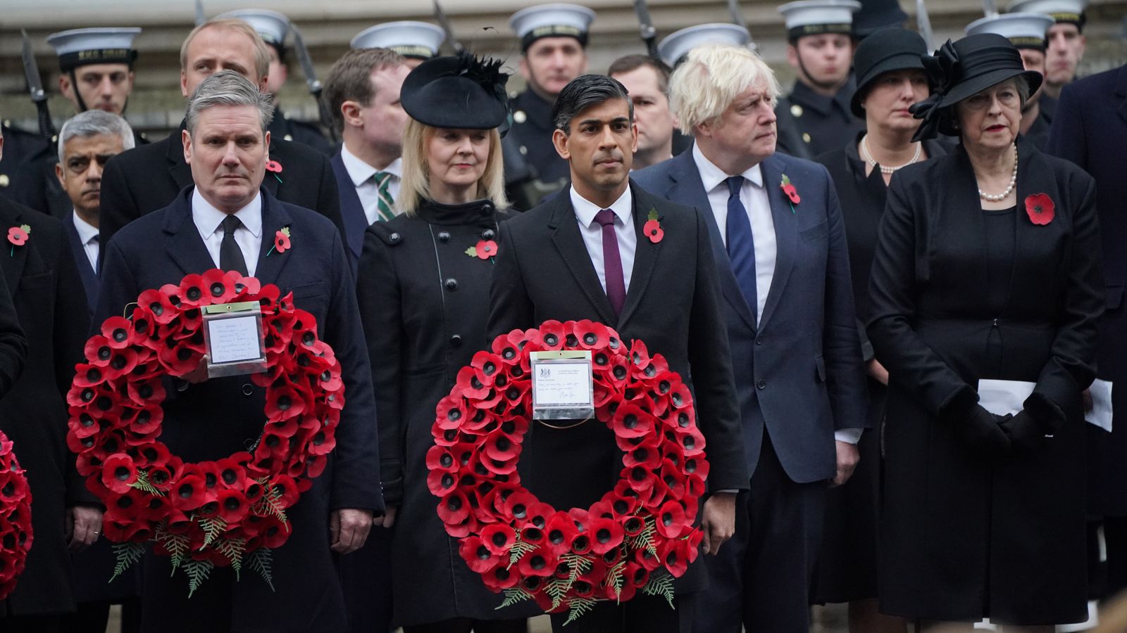 King Leads Remembrance Day Service At Cenotaph | UK News | Sky News