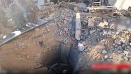 The IDF released footage of what they claim is a tunnel beneath al Shifa