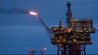 Beryl Bravo oil / gas production platform in the North Sea