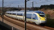 A Eurostar e320 high-speed train heads towards France through Ashford in Kent as the continuing COVID-19 crisis has forced it to slash services from the normal level of more than 50 trains a day with a 95 percent fall in passenger numbers. Picture date: Thursday January 21, 2021.
