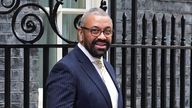 Home Secretary James Cleverly leaves 10 Downing Street, London, following a Cabinet meeting. Picture date: Wednesday November 22, 2023